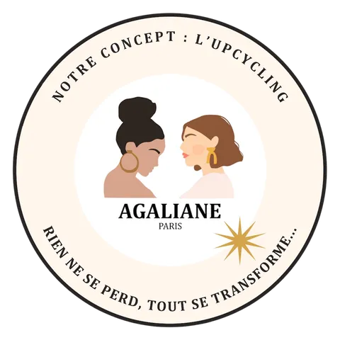 Logo Agaliane : notre concept, l’upcycling — rien ne se perd, tout se transforme